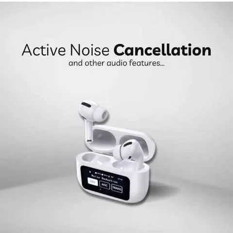 A9 Wireless Earbuds with LCD Digital Display, Touch Control & Stereo Sound