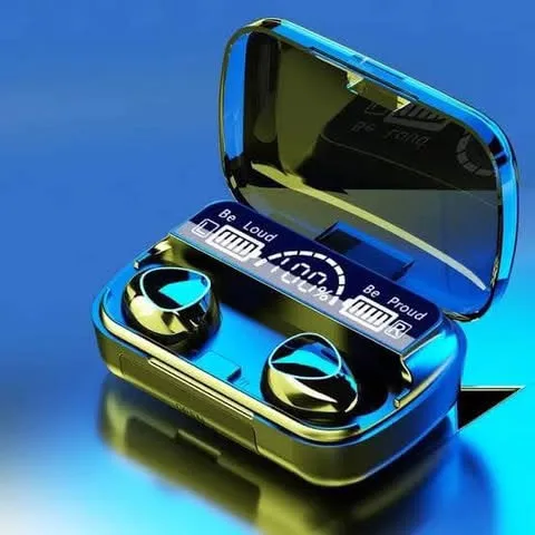 M10 Wireless Earbuds with Deep Bass & Digital Display - Black (Unisex)