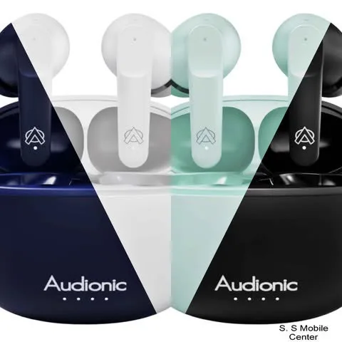 Audionic Airbud 625 Pro Wireless Earbuds - Bluetooth 5.3, Type-C Fast Charging, IPX5 Waterproof, Powerful Bass